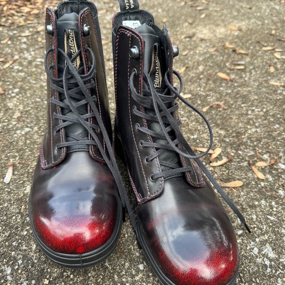 Blundstone boots 2220 Originals - Bordeaux Brush lace up gore 9 US Women (6 AU - Picture 5 of 6